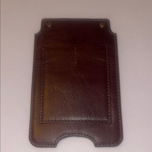 Brown Leather Card Sleeve